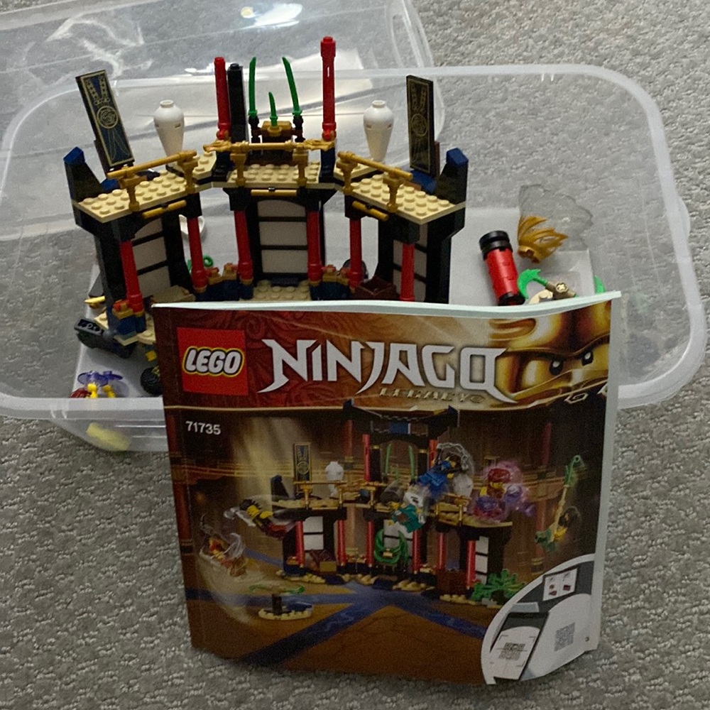 Lego ninjago legacy set 71735 open box&used